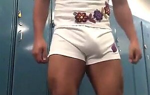 Big black cock in gym