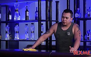 Patricia acevedo, alone in the bar