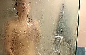 Hot Lesbian Has A Steamy Solo Shower Session