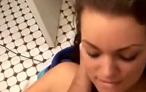 Amateur Hot brunette getting fucked in shower.mp4