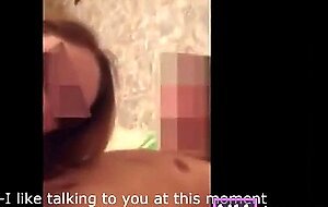 Sucks a cock and talks to her husband