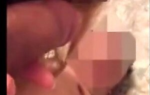 Sucks a cock and talks to her husband
