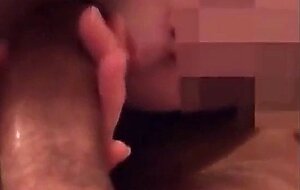 Sucks a cock and talks to her husband