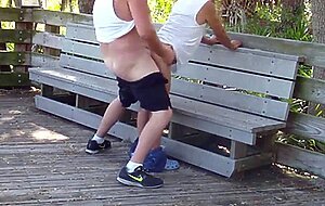older gays have sex in public park