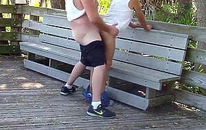 older gays have sex in public park