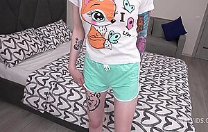 Monster cock crush small ass 18yo leelu small with weighs only 35 kilograms, perfect gape and cum