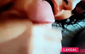 slut slowed Italian blowjob cumshot in mouth