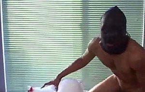 Sexy gagged slave battered