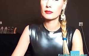 Mature slave in latex