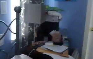 Footlong dildo in my girl's ass
