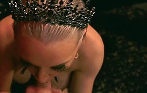 Blonde Goddess deep throat and anal fucked
