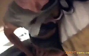Hot korean girl records herself being fucked