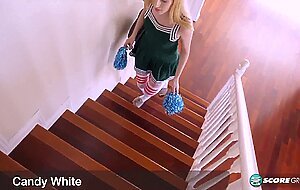 Candy white, cheerleader fantasy cum true