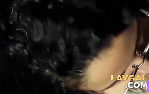 Arabic woman sucks like a pro and love cum