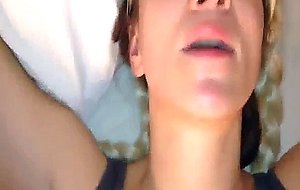 Slut gets fucked in mouth and ass ends with facial