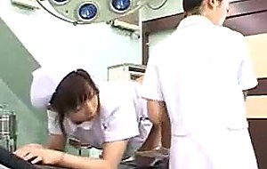 Japan milf nurse inserts vibrator into coworkers anus