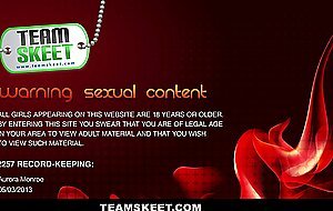 Team skeet, petite coed aurora monroe lets an older guy fuck her intense