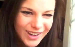 Webcam girl didlo masturbates
