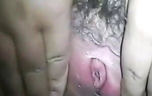 Wetting pussy of lonely Chinese MILF