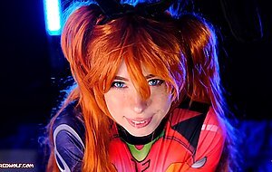 Mollyredwolf, sloppy bj and pussy creampie. evangelion asuka langley