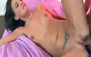 Messy teen internal creampie