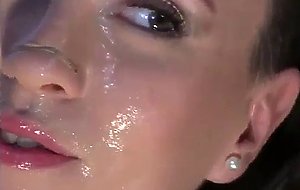 Brunette wife sucking cock while smoking cigar and