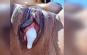 Creampie dripping amazing mature pussy cum inside big load beautiful pussy and ass gaped anal slut
