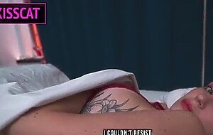 S1e4: step mom uses step son's dick in share bed and pulled off condome to get cum inside