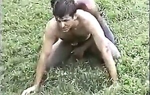 Turkish Wrestlers' Outdoor Muscle Showdown