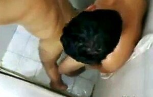 Twink Fucks Older Latin in Public Shower