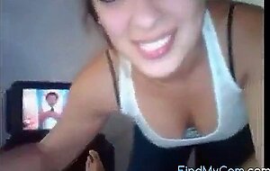 Homemade Webcam Footage of My GF Giving Me a Blowjob