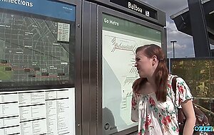 Jessie Parker gets picked up and fucked at the bus station by a horny stranger