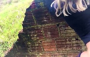 The milf didn't expect a public anal creampie