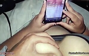 Watching porn tiktoks with my best friend and i got horny seeing her huge tits fantasiahardcoresex