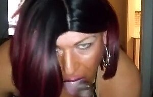 Redhead Crossdresser Sucks BBC for Cum