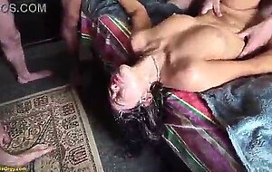 Cum hating teen first bukkake dp orgy