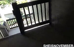 I'm sneaking outside, my step brother ejaculated his cumshot all over my face, hot