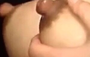 Asian Lactating Big Tits - Swollen, Nipple Milk Stream