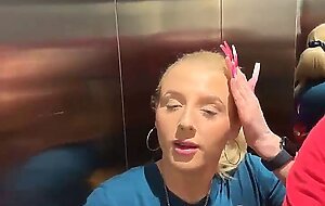 Busty MILF suck cock and get pounded hard in elevator live at sexycamx