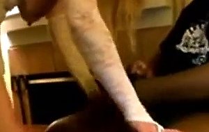 Cuckold hubby is sharing his wife to a bbc