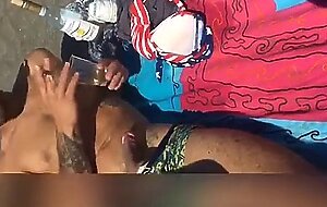 Smoking Latina with Big Tits at an Italian Beach