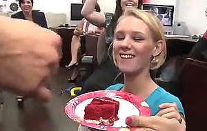Open you mouth! happy birthday!