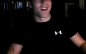 Straight guy wanks on webcam