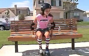 Solo skater cutie chloe masturbates