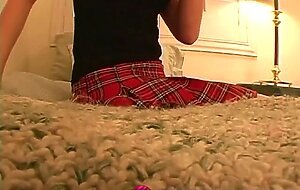 Spex slut handjob teen jerks off cock