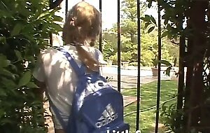 Little Summer shown pussy peeing public