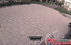 Naughty fuck date for Harleen van Hynten in a public park! MILFHUNTER24