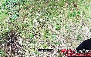 Naughty fuck date for Harleen van Hynten in a public park! MILFHUNTER24