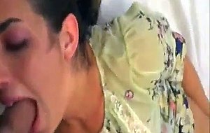 Fucking her sweet face with hard dong