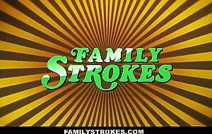 FamilyStrokes - Big Dick Stud Fucks His StepUncle's Sexy Cougar Wife